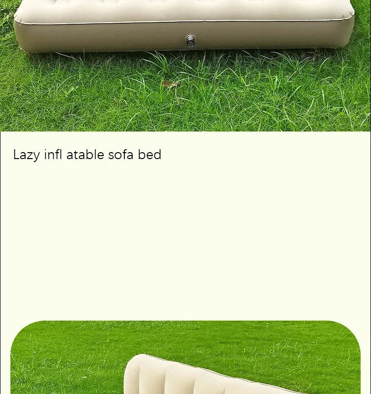 Seat Outdoor Inflatable Sofa Lazy Inflatable Sofa Bed Camping Inflatable Mattress Foldable Air Mattress Electric Inflation Pump - Buy online at  Vibe In Cart.