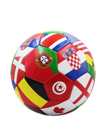 Flag Printed Soccer Ball Official Size 5 Soccer Match Ball Outdoor Match Game Football Pvc 2.7Thickened Team Training Footy Ball - Buy online at  Vibe In Cart.