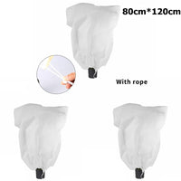 Non-Woven Fabric Plant Covers for Freeze Protection with Drawstring, 1-3 Pack
