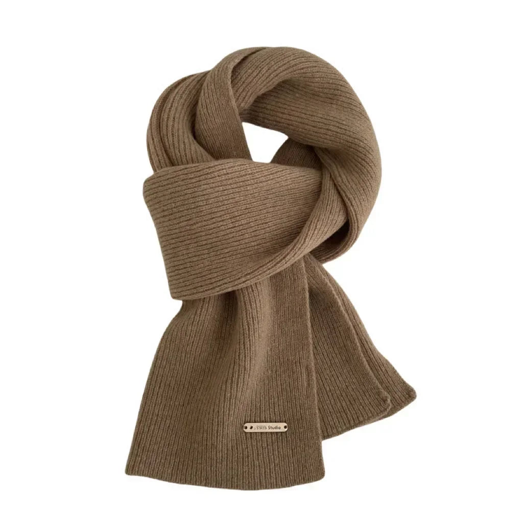 Women's Winter Thick Cotton Blends Scarf for Outdoor Use