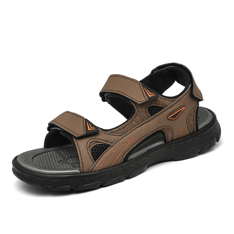 Mens Sports Sandals Outdoor Hiking Waterproof Beach Sports Mens Sandals Summer Open Toe Adjustable Laces - Buy online at  Vibe In Cart.