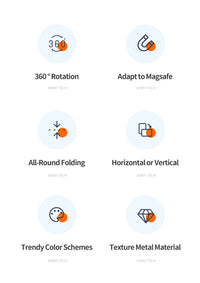 Universal Double Sided Magnetic Ring Phone Holder and Stand