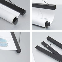 Magnetic DIY Wood Poster Frame Teak/Pine Photo Hangers Hanging Kit for Pictures Canvas Prints Poster Scroll Artwork Print Holder - Buy online at  Vibe In Cart.