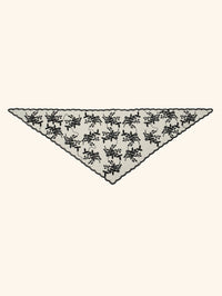 Adult Women's Triangular Lace Polyester Hair Scarf Accessory