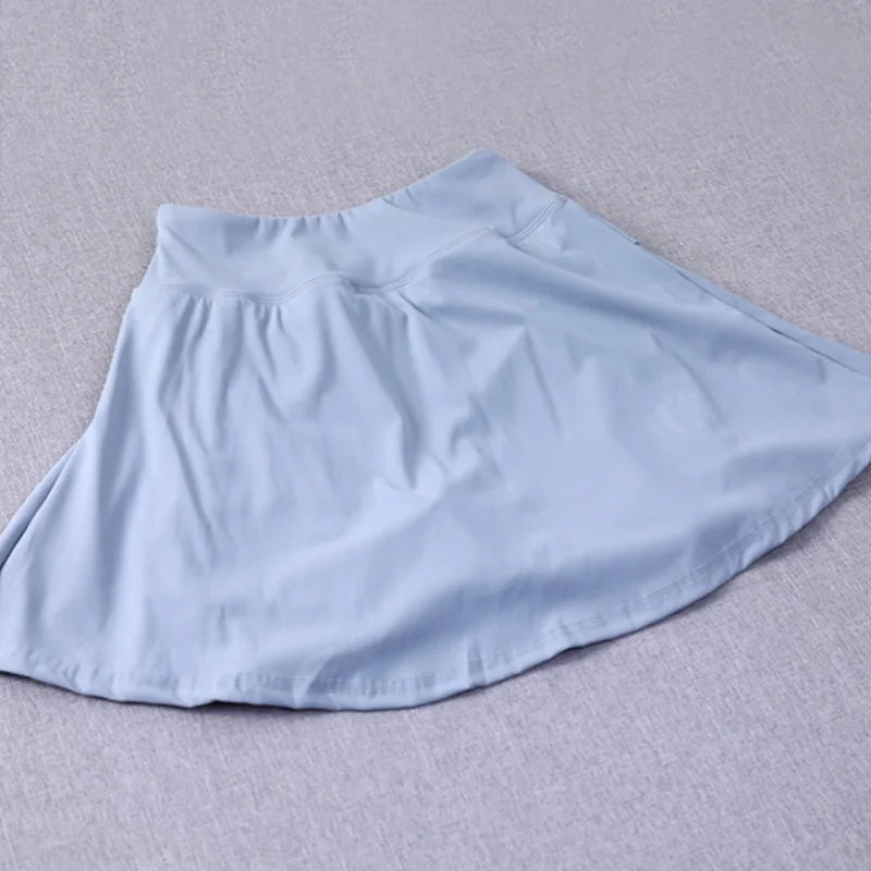 Sports short skirt; pseudo two-piece running skirt for women; summer badminton suit; quick-drying breathable tennis skirt; yoga - Buy online at  Vibe In Cart.
