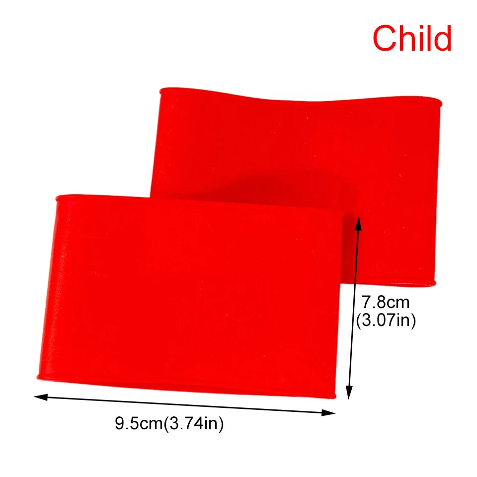 Silicone Shin Guard Straps for Soccer, Football and Sports, 1 Pair