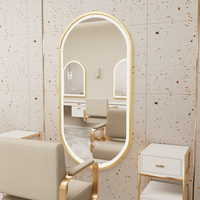 Gold Frame Oval Bathroom Mirror LED Lighted Anti-Fog Smart Vanity Mirror Anti-fog Dimmable Illuminated Innovative Makeup Mirror - Buy online at  Vibe In Cart.