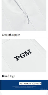 Pgm Women Pleated Skirt High Waist Golf Mini Skirts with Shorts Girl Basic Casual Skorts Lady A-line Korean Sportswear XS-XL