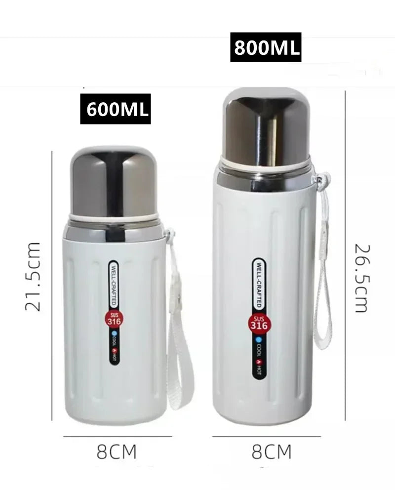 New 800ml Vacuum Flask Insulated Water Bottles Travel Thermal Cups For Hot And Cold Beverage Summer Winter Drinkware Gifts - Buy online at  Vibe In Cart.