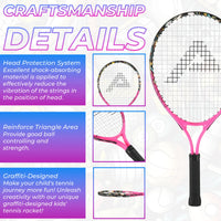 AMASPORT Tennis Rackets for Kids Toddlers 17'' with Cover Bag for Girl and Boy Tennis Racquet - Buy online at  Vibe In Cart.