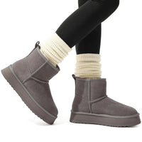 Litfun Winter Fur Snow Boots For Women Classic Thick Sole Outdoor Fuzzy Suede Mini Boots Women Genuine Wool Boots Fluffy Boots - Buy online at  Vibe In Cart.