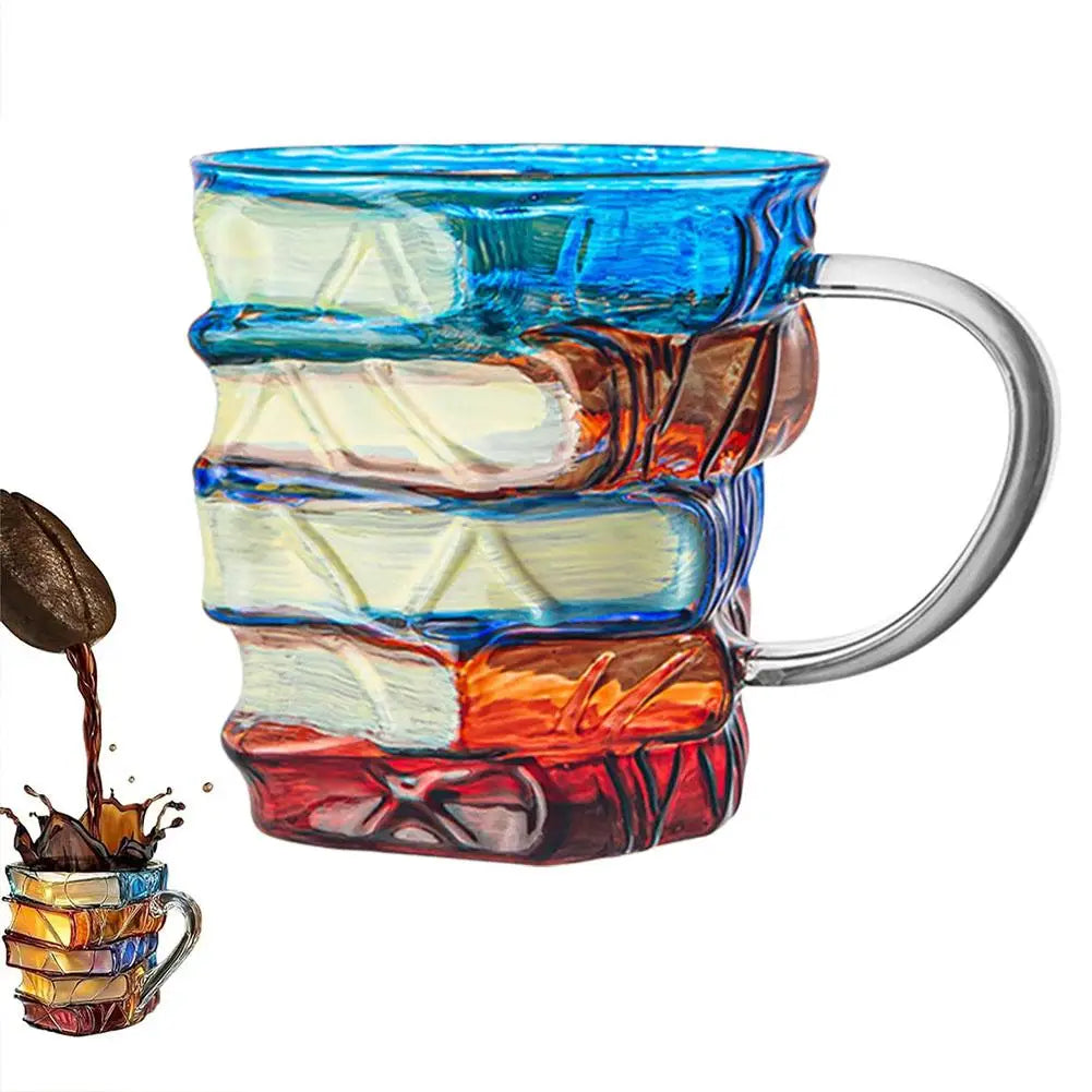 350ML Unique Book-Shaped Glass Mug Coffee & Tea Cup Creative Gift For Book Lovers Double Duty Drinkware & Decor - Buy online at  Vibe In Cart.