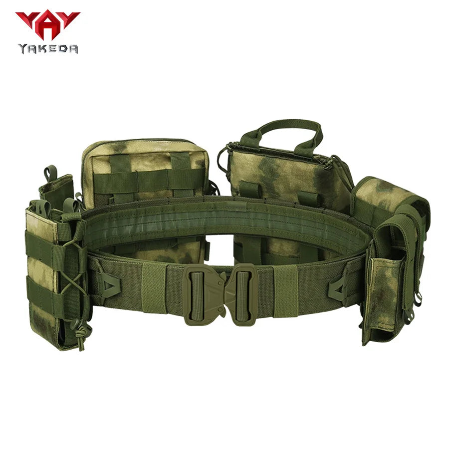 Adjustable Nylon Training Belt Eight Piece Set for Outdoor Patrol