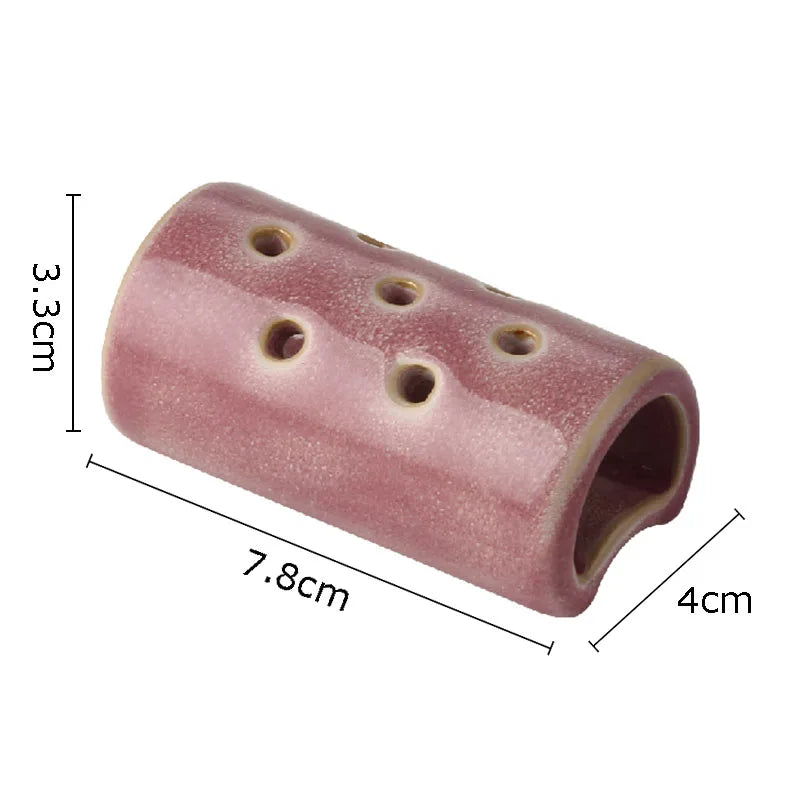 Medium Modern Ceramic Lotus Seedpod Vase for Floral Arrangement