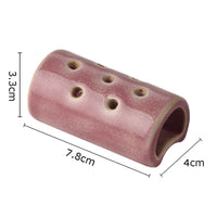 Medium Modern Ceramic Lotus Seedpod Vase for Floral Arrangement