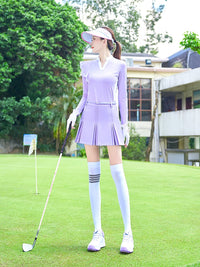 TTYGJ New Golf Skirt Women Spring Autumn Fashion A-lined Skirt Ladies Outdoor Sports Skorts Casual Golf Wear with Inner Shorts