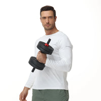 Men's UPF 50+ Long Sleeve Breathable Pullover Rash Guard T-Shirt