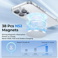 Transparent Magnetic Full Coverage Plastic Phone Case