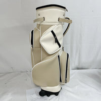 Unisex Dark Green Waterproof Leather Golf Stand Bag
