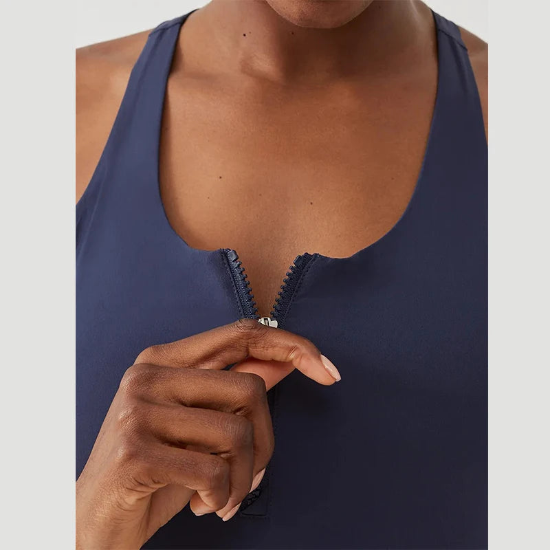 Sean Tsing® Golf Dresses with Safety Pants Women Sleeveless Zipper Sport Dress for Tennis Badminton Baseball Athletic Outfits