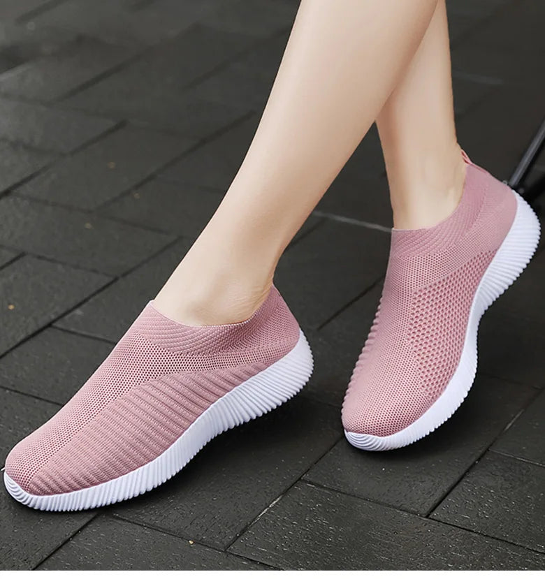 Women's Breathable Elastic Lightweight Slip-On Flats for Casual