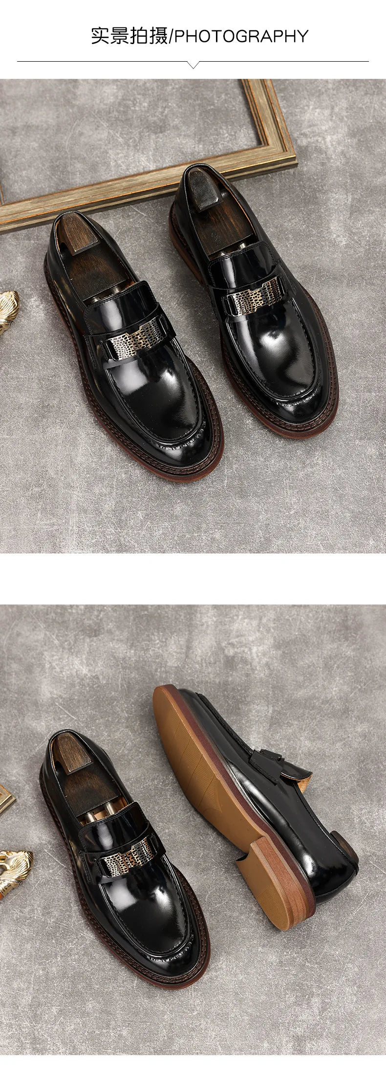 Leather Men Formal Shoes Luxury Brand 2025 Men's Loafers Dress Moccasins Breathable Slip on Brown Driving Shoes Plus Size 37-45 - Buy online at  Vibe In Cart.