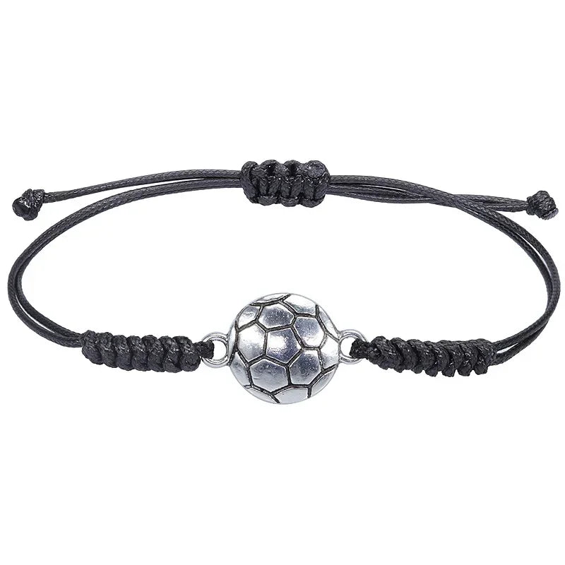 10Pcs Soccer Football Bracelets Knitted Braiding Alloy Adjustable Basketball Bracelet for Boys Girls Gifts Football Accessories - Buy online at  Vibe In Cart.