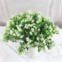 Artificial Plastic Fern Grass Plants for Home and Wedding Decor, Green