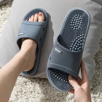 Summer Slippers for Men PVC Massage Non Slip Solid Color Comfortable Durable Bathroom Shoes Cool Pool - Buy online at  Vibe In Cart.