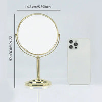3/4/5in Double-Side Makeup Mirror With 2X Magnification Clear Reflection And Easy To Carry Desktop Vanity Mirror With Stand - Buy online at  Vibe In Cart.