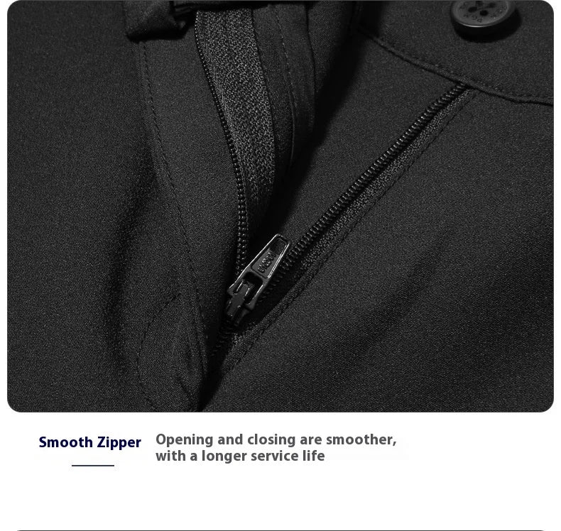 Women's Full Length Elastane Golf Pants with Zipper Fly