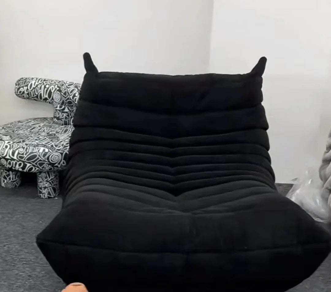 Modern Single Reclining Sofa in Cream for One Person