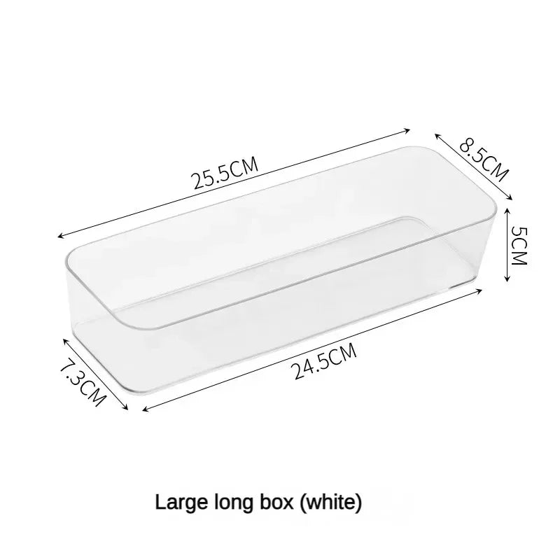 Transparent Plastic Storage Organizers Set for Drawers