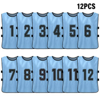 Numbered Soccer Pinnies for Adults and Youth, 6 or 2 Pack