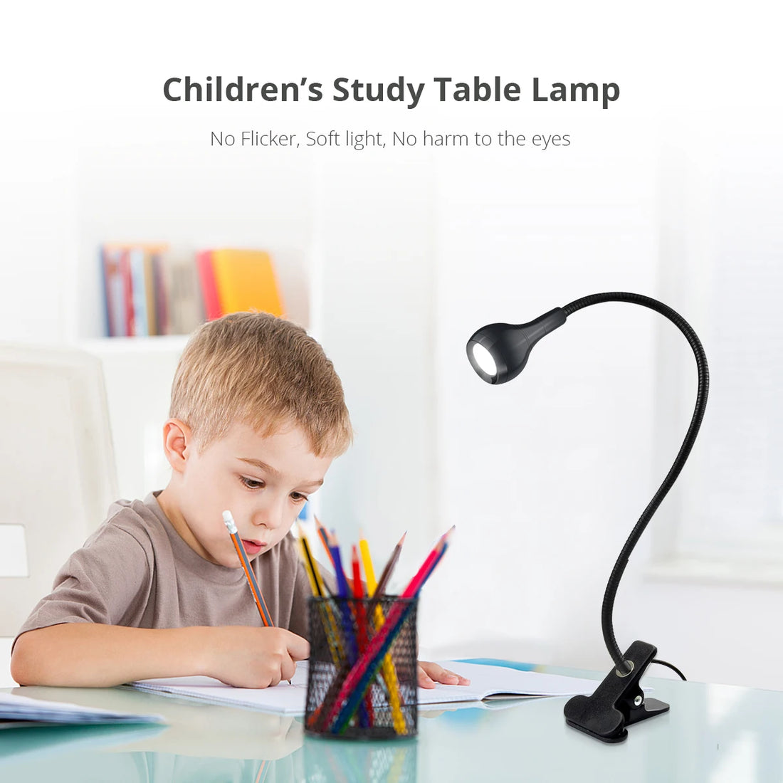 Flexible Table Lamp USB Power Lamp Reading Book Light With Holder Clip Study Reading Lamps Bedside Table Bedroom Decor Nightlamp - Buy online at  Vibe In Cart.