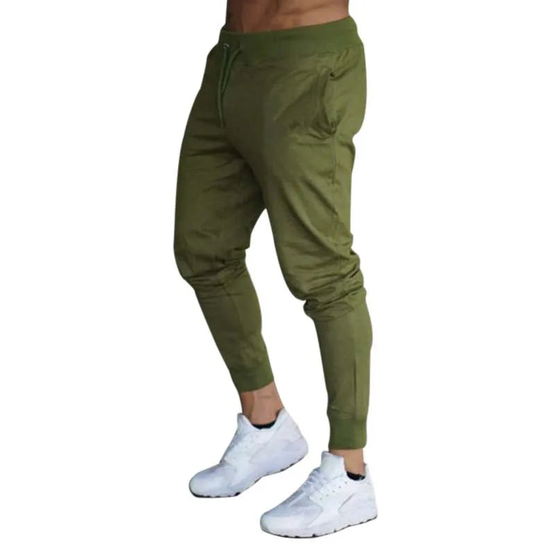 Men's Polyester Breathable Knit Sports Pants for Running