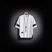 Loose Casual Short Sleeve T-Shirt Crew Neck Half Sleeve Summer New Style for Men Teenager Handsome Fake Two-Piece Top - Buy online at  Vibe In Cart.