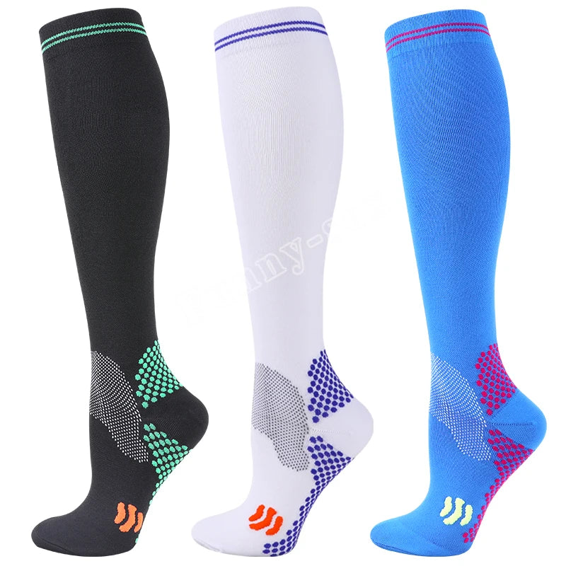 1/3 Pairs Dropship Compression Socks Varicose Veins 20-30 Mmhg Men Women Socks For Running Cycling,Football Soccer Stockings - Buy online at  Vibe In Cart.