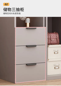 New Luxury Wardrobe Drawers Wooden Sliding Doors Gray Organization Wardrobe Modern Storage Kleiderschrank Bedroom Furniture - Buy online at  Vibe In Cart.
