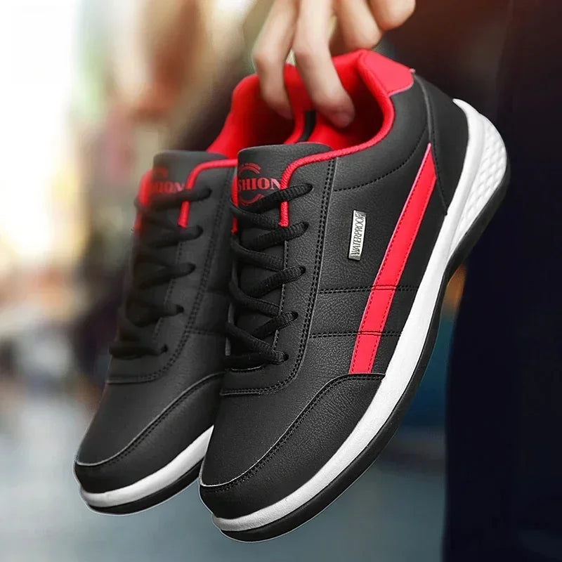 Shoes for Lace Up Footwear Vulcanized Men Leather Sneaker Waterproof Casual Comfortable Men's Sneaker Man Shoe Masculino - Buy online at  Vibe In Cart.