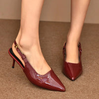 2026 New Summer Pointed Toe Women Sandals Fashion Singbacks Mules Shoes Ladies Elegant Thin Heel Stripper Party Sandalias - Buy online at  Vibe In Cart.