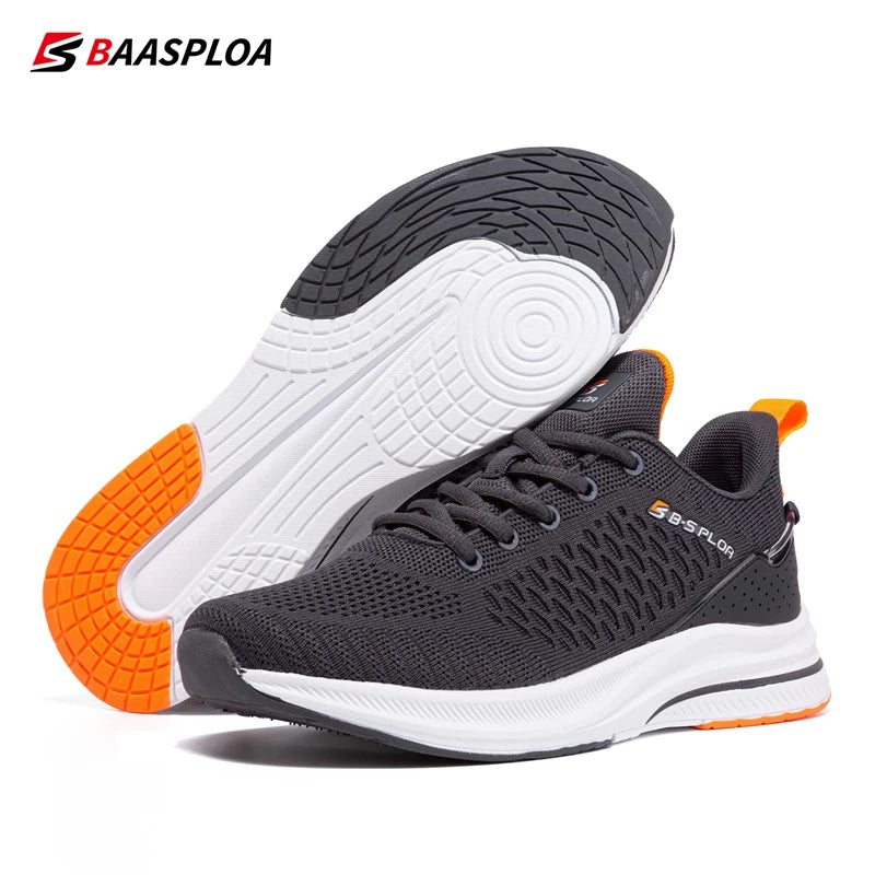 Baasploa Lightweight Running Shoes For Men Comfort Men's Designer Mesh Casual Sneakers Lace-Up Male Outdoor Sports Tennis Shoes - Buy online at  Vibe In Cart.