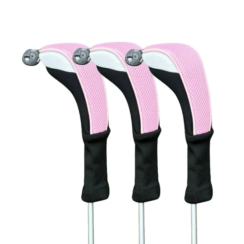 3pcs/pack Golf Hybrid Headcover Long Neck Hybrid Head Covers UT Golf Clubs Covers 3 Pieces Red Colour - Buy online at  Vibe In Cart.