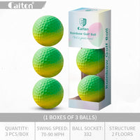 Soft Rainbow Golf Balls for Practice, 3 or 6 Pack