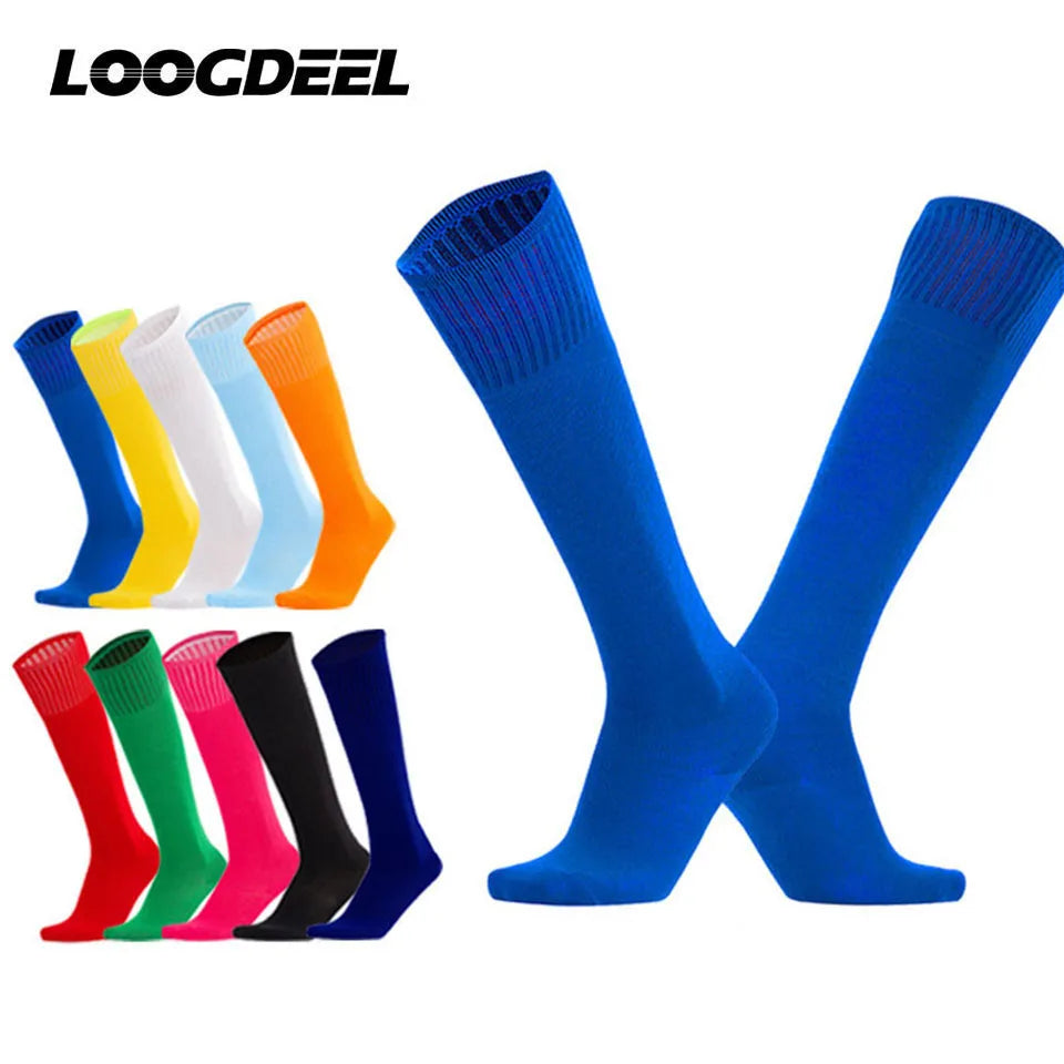 Loogdeel Football Soccer Socks Breathable Sports Rugby Stockings Over Knee High Volleyball Baseball Kids Adults Long Socks - Buy online at  Vibe In Cart.