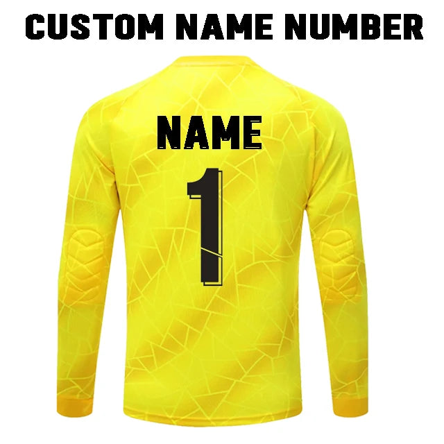 Unisex Polyester Soccer Goalkeeper Uniform with Long Sleeve Top and Pants