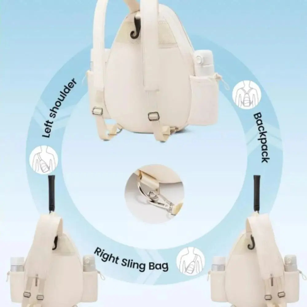 Zipper Closure Tennis Bag Large Capacity Waterproof Tennis Crossbody Bag Adjustable Strap Polyester Tennis Racket Backpack - Buy online at  Vibe In Cart.