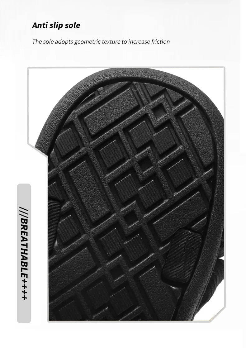 Black Men's Outdoor Casual Arch Support Sandals Anti-Slip Breathable Beach Holiday Sports Sandals for Summer Walking Size 40-45 - Buy online at  Vibe In Cart.