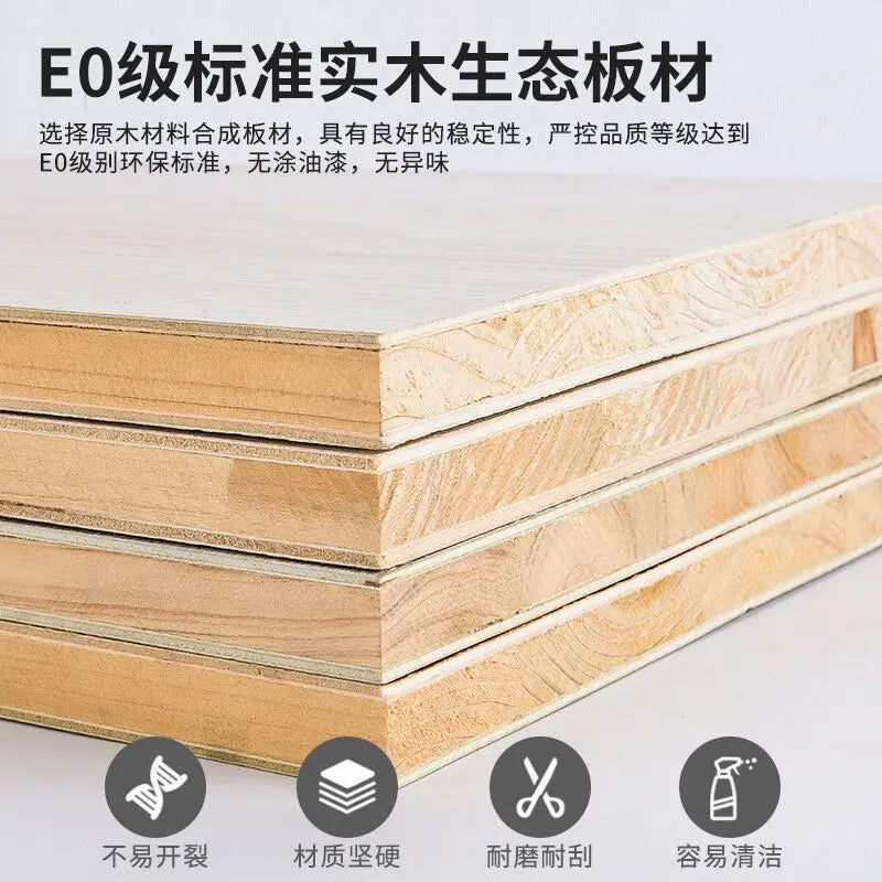 All solid wood sliding door wardrobe household bedroom strong and durable rental room special simple explosion - Buy online at  Vibe In Cart.