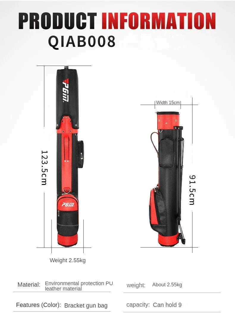 Unisex PU Golf Bag for 9 Clubs with Multiple Colors